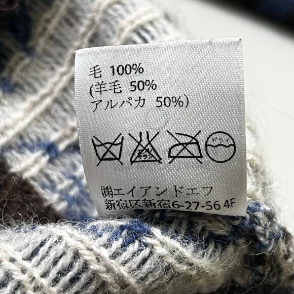 Pendleton Wool Alpaca Aztec Southwestern Zip Cardigan Sweater Brown Women’s L - Picture 6 of 12